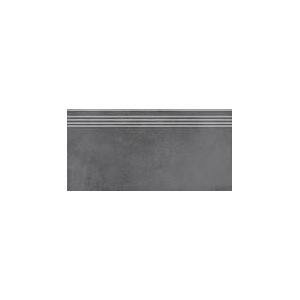 Плитка из керамогранита KERAMA MARAZZI DD253700R/GR Мирабо серый темный обрезной. Ступень (30x60) (цена за 1 шт)