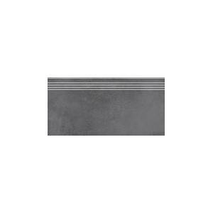 фото Плитка из керамогранита KERAMA MARAZZI DD253700R/GR Мирабо серый темный обрезной. Ступень (30x60) (цена за 20 шт)