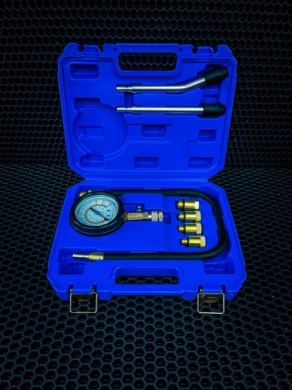 Компрессометр для двигателя маякавто / компрессометр для бензиновых двигателей маякавто / набор для измерения компрессии 8 пр. маякавто