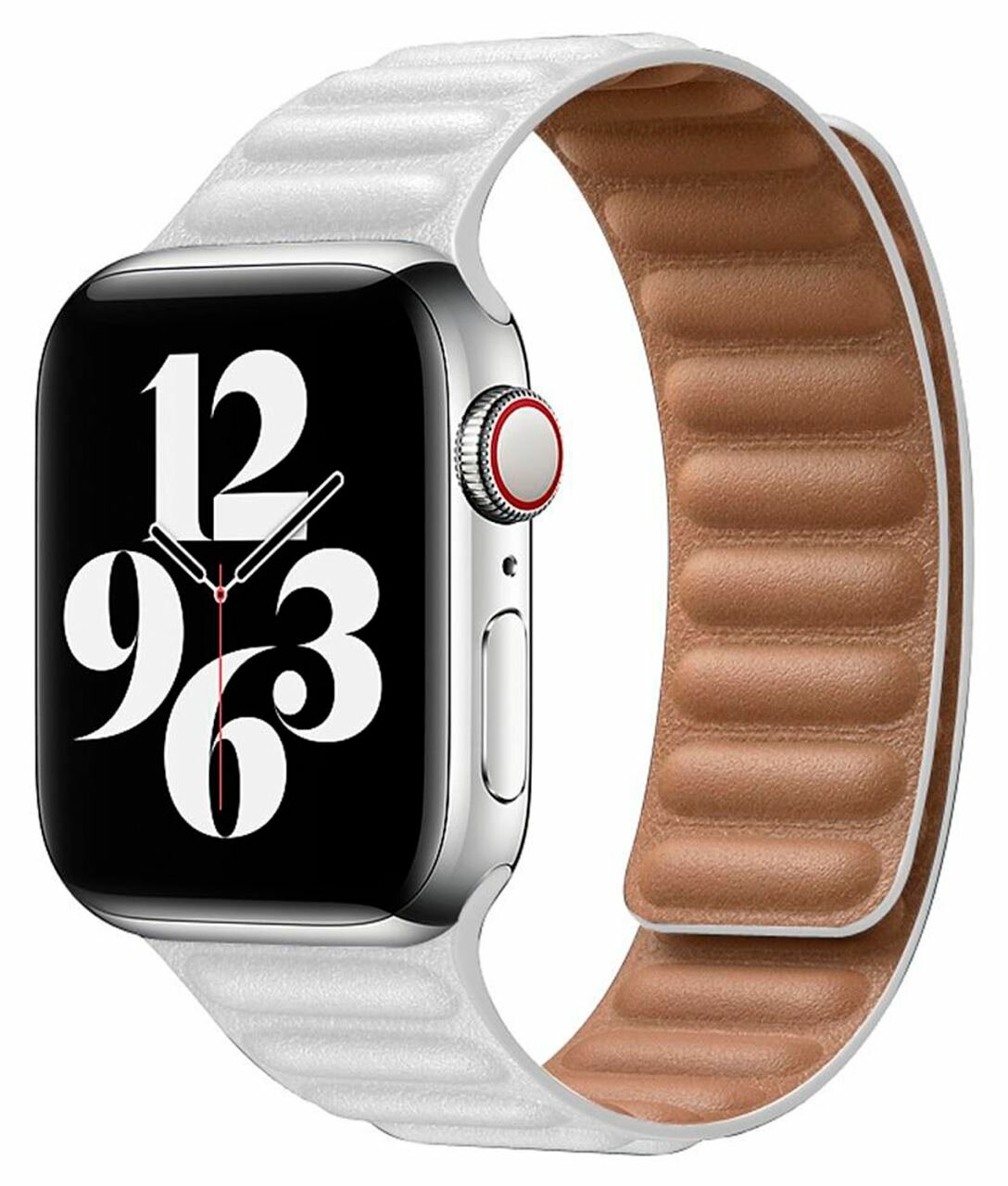 Ремешок из эко-кожи для Apple Watch 38/40/41 мм с магнитной застежкой, Beige