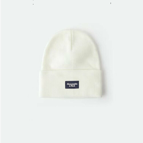 фото Шапка бини abercrombie & fitch, размер onesize, белый