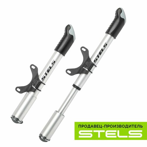 Ручной велонасос STELS M22-02 алюминий 997₽