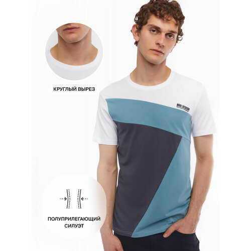 фото Футболка zolla, размер xxl, серый