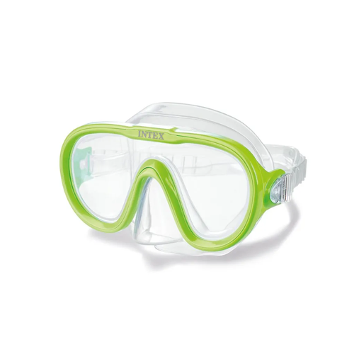 фото Маска для плавания, от 8 лет, sea scan swim masks intex 55916 зеленый