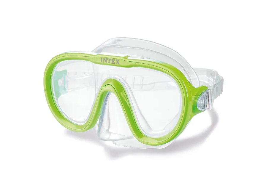 Маска для плавания, от 8 лет, SEA SCAN SWIM MASKS Intex 55916 зеленый