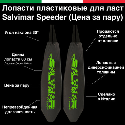фото Лопасти пластиковые для ласт salvimar speeder (цена за пару)