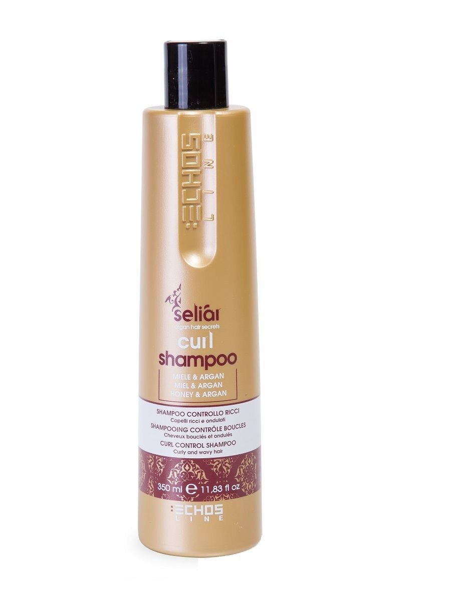 Шампунь для вьющихся волос мед и масло Аргании Seliar Curl Echos Line, 350 мл