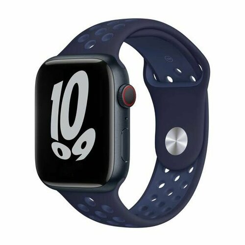 спортивный ремешок apple sport loop game black blue для apple watch nike 42 44 45 49mm mujx3zm a Ремешок Apple Sport Band Midnight Navy/Mystic Navy 42-44-45-49mm ML8C3ZM/A