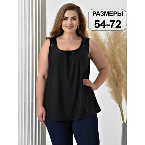 фото Туника prewoman весна-лето 2024, размер 60, черный
