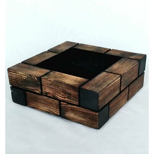 Ваза из дерева 28 28 11 (авторская)