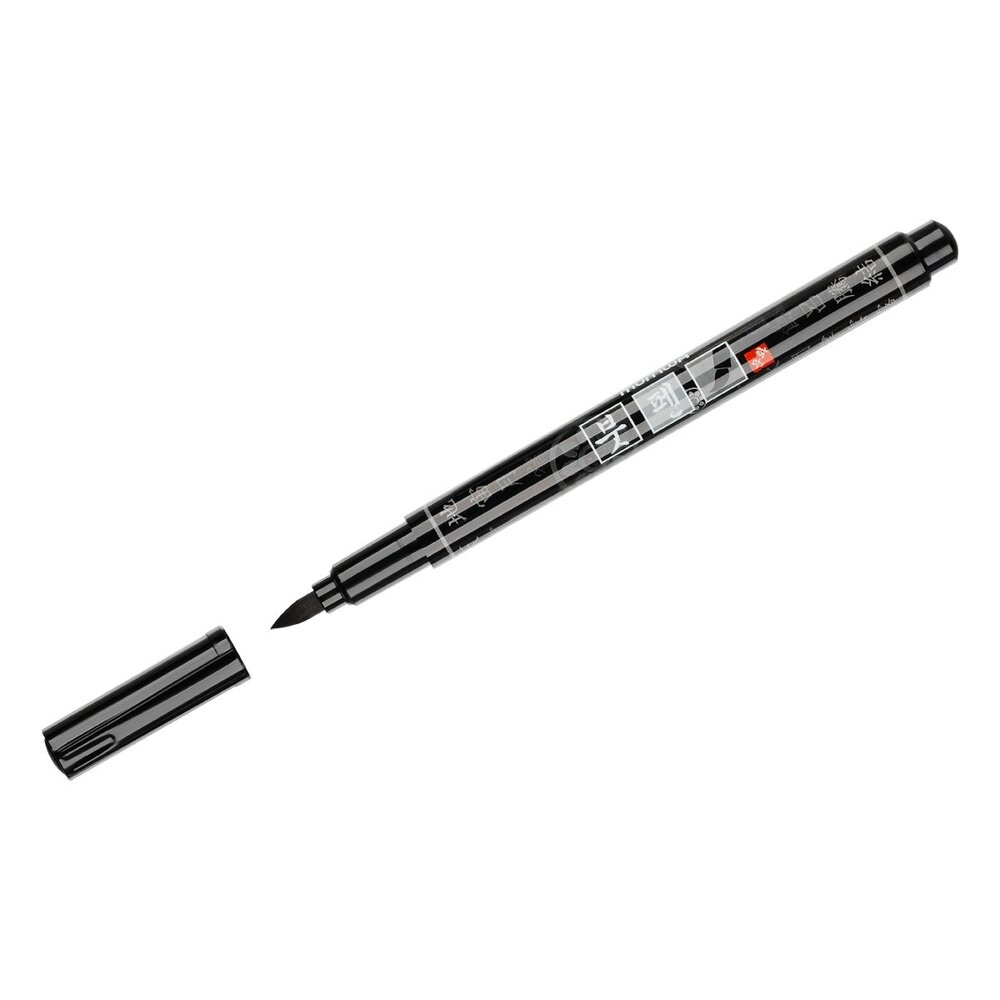 Ручка капиллярная MunHwa брашпен, "Sign pen", черная (BRP-01)
