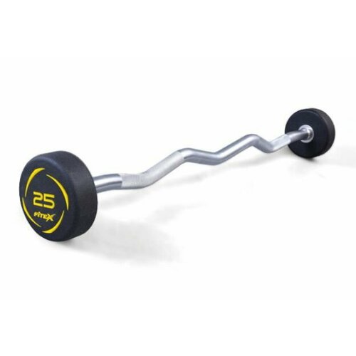 Fitex Комплект полиуретановых фиксированных W-образных штанг 10-45кг 10 штанг веса 10125 15 175 20 25 30 35 40 45 263120₽