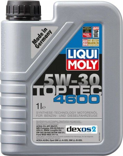 Масло моторное LIQUI MOLY SAE 5W30 Top Tec 4600 1 л 8032/2315 синтетическое, бут