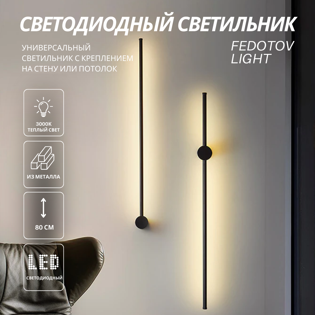 фото Светильник настенный светодиодный архитектурный FEDOTOV 3000K