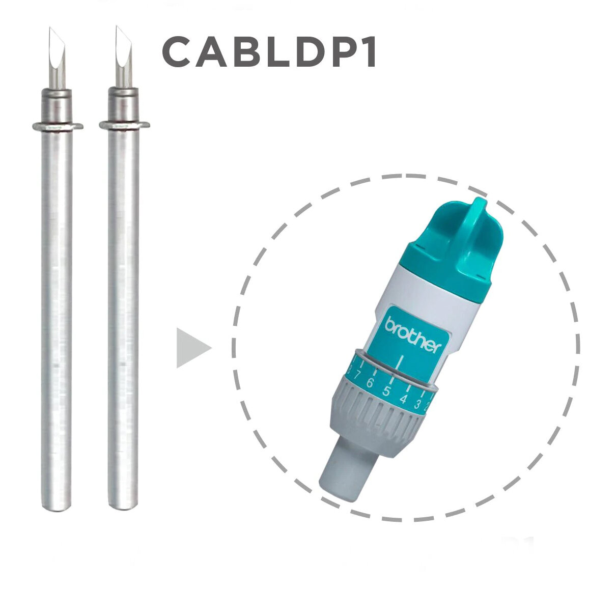Адаптированный Нож лезвие для плоттера Brother ScanNCut, ScanNCut DX и DesignNCut. CABLDP1, в наборе 2 ножа