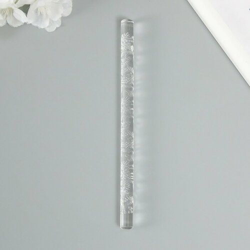 Скалка для творчества акрил Снежинки 16х1 см 500₽