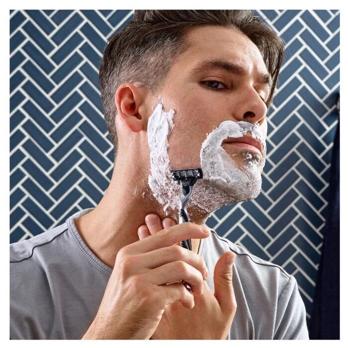 Сменные кассеты для станка Gillette MACH3 Turbo с 3-мя лезвиями, 2 шт. — фото 1