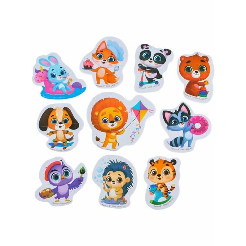 Набор игрушек - пазлов для ванны Приключения, 10 пазлов