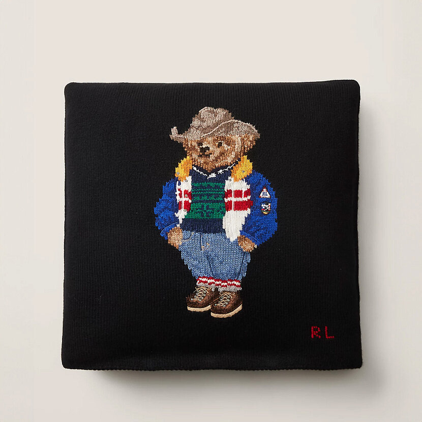 Ski Polo Bear Подушка