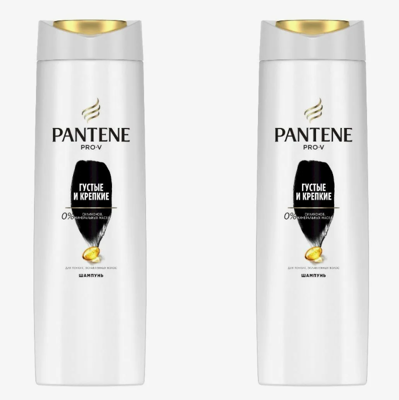 Шампунь для волос Pantene Pro-V Густые и крепкие, 400 мл, 2 шт.