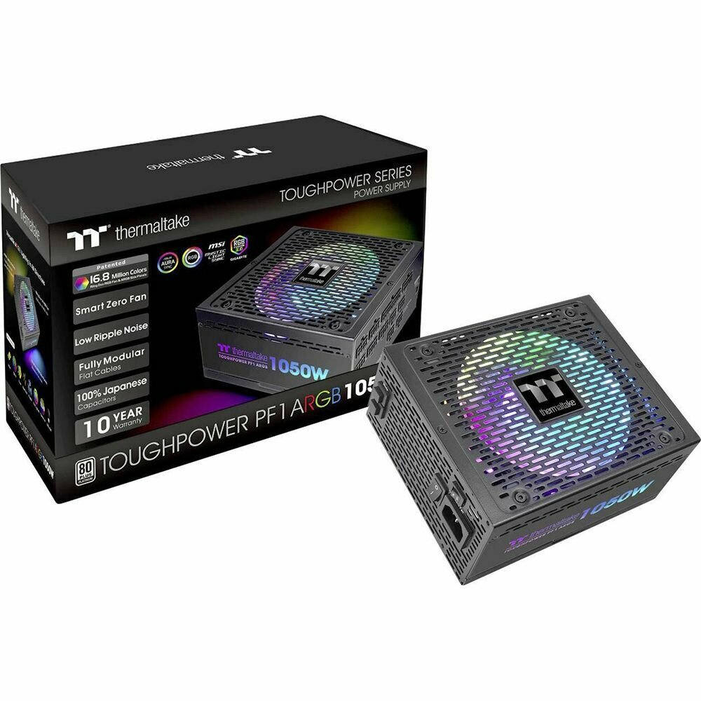 Блок питания Thermaltake PS-TPD-1050F3FAPE-1 1050W, active PFC, fully modular, 80 Plus Platinum, 140mm fan RTL - фото №6