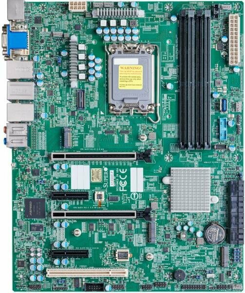 Supermicro Motherboard MBD-X13SAE-F-B W680 LGA1700 No Memory 12th Generation Intel® Core™ i3/i5/i7/i9 Processors, Single Socket LGA-1700 supported, CP