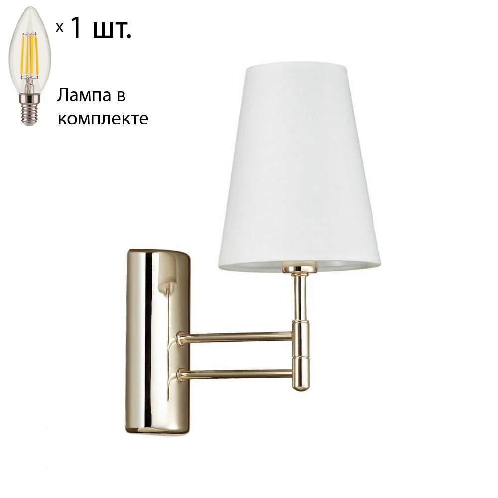 Бра с лампочкой Lumion Doris 4436/1WLamps E14 Свеча