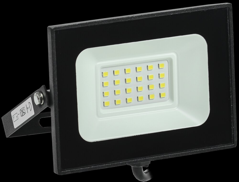 IEK Черный Прожектор LED СДО 06-20 IP65 4000 K LPDO601-20-40-K02 (68 шт.)