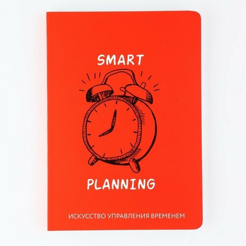 Планинг управление временем А5 софт-тач уф-лак 100 л Красный 382₽