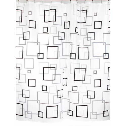 Штора для ванн Zalel тканевая с кольцами высота 2м ширина 1,8м о1470