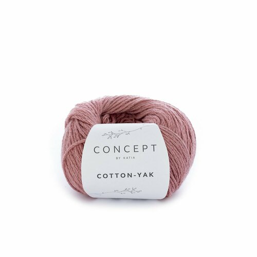 Пряжа для вязания Katia Cotton-Yak 109 Coral 1330₽
