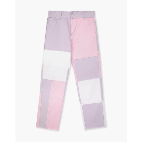 Джинсы Gloria Jeans, размер 7-8л/128 (32), розовый, мультиколор джинсы gloria jeans размер 7 8л 128 голубой