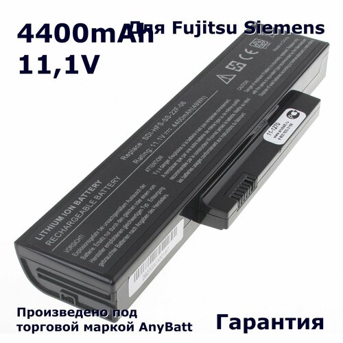 Аккумулятор AnyBatt 4400mAh, для Esprimo Mobile V5535 SDI-HFS-SS-22F-06 CL6225B.085 CL6225B.806