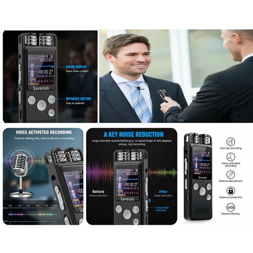 Диктофон профессиональный с голосовой активацией 580000₽