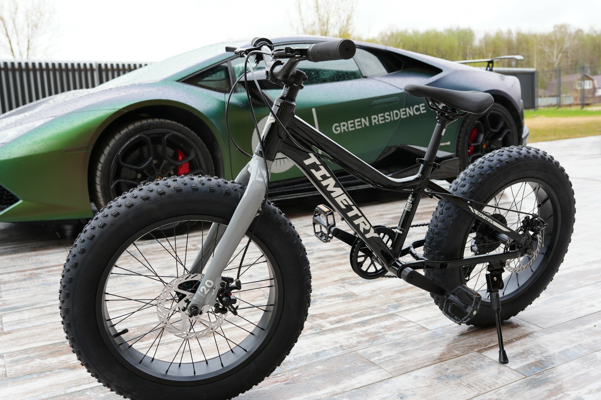 Велосипед фэтбайк Fatbike Time Try TT215/7s 20" Алюминиевая рама 12" черный