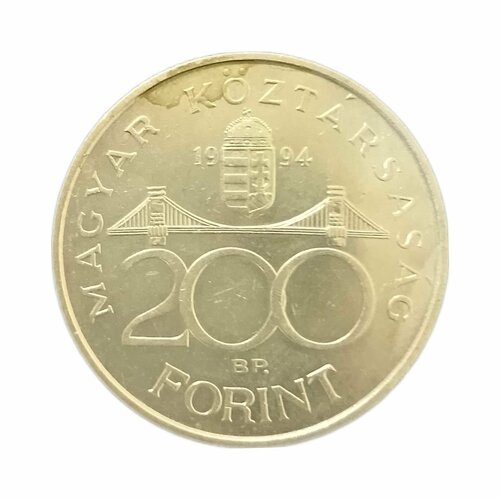 Монета Венгрия 200 форинтов (forint) 1994 год Ференц Дик, Серебро