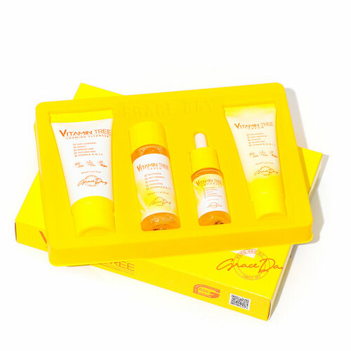 Grace Day Набор средств Grace Day по уходу за кожей пенка тонер крем сыворотка с витаминами 2107₽