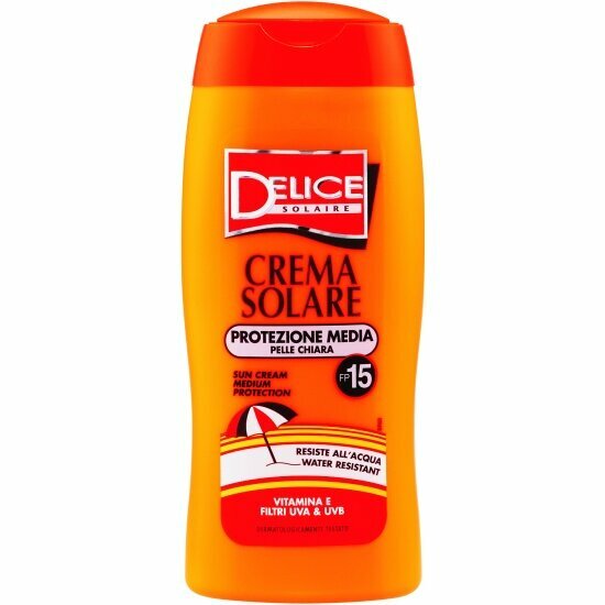 Солнцезащитный крем для тела Delice Solaire SPF 15 с вит. Е, 250 мл