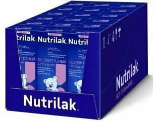 Смесь Nutrilak Premium безлактозный готовая к употреблению, с рождения, 200 мл, 18 шт.