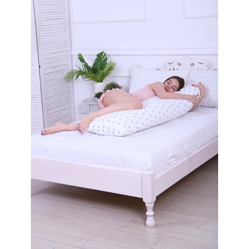 Подушка для беременных I-150 Звездочки на белом, Мастерская снов наволочка для подушки из аниме дакимакура