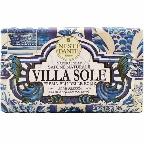 Мыло Nesti Dante VILLA SOLE Фрезия Эолийских островов / Blue freesia from Aeolian islands 250 г мыло кусковое nesti dante фрезия эолийских островов 250 г