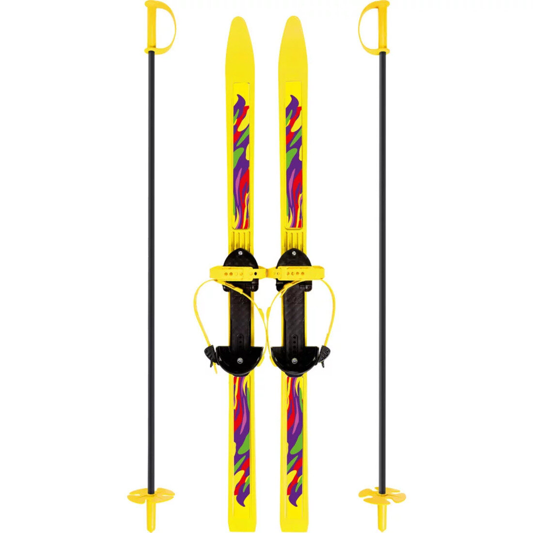Лыжи детские Вираж-спорт с палками 100 см размер 28-32 Олимпик 9361-00