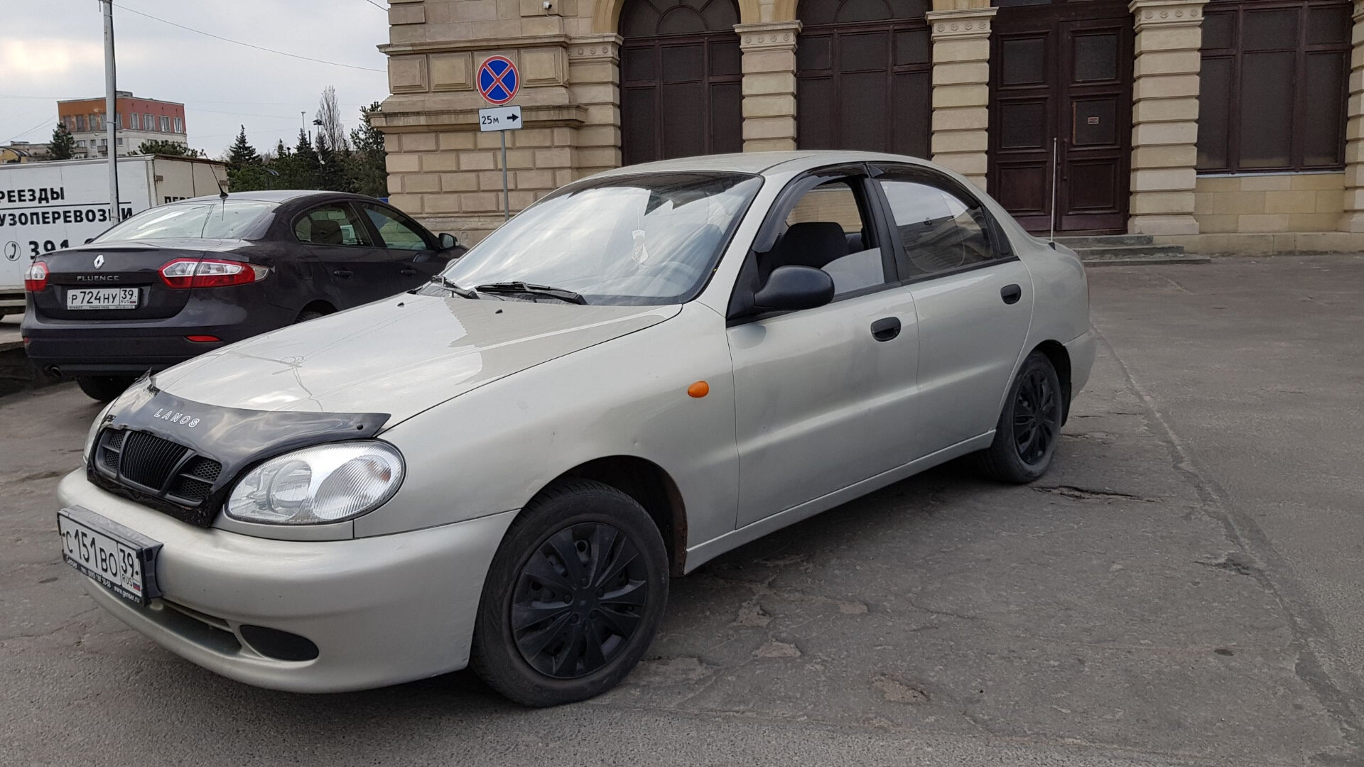 Дефлекторы окон Chevrolet Lanos 1998-2009/Zaz Chance 4дв, темный