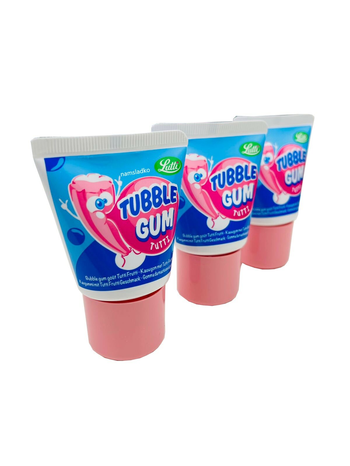 Жевательная резинка Tubble Gum Tutti Frutti ( Тутти Фрутти) 3 шт * 35 гр, Франция