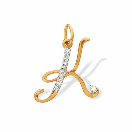 Подвеска ЗлатаМира, красное золото, 585 проба