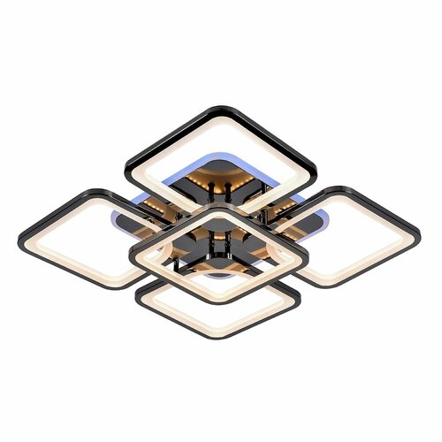 Люстра потолочная светодиодная с пультом с контурной подсветкой мощность 182 Вт На комнату 15 метров от Getogazov Family 9554₽