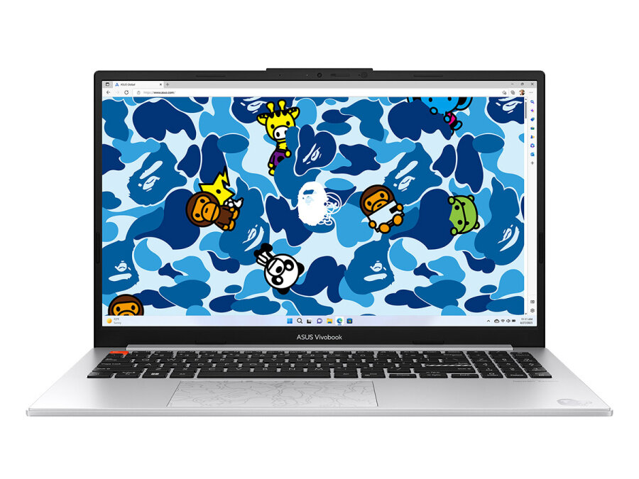Ноутбук ASUS VivoBook S 15 OLED BAPE Edition K5504VA-MA342W (90NB0ZK6-M00L00) 15.6" Core i5 13500H Iris Xe Graphics eligible 16Г