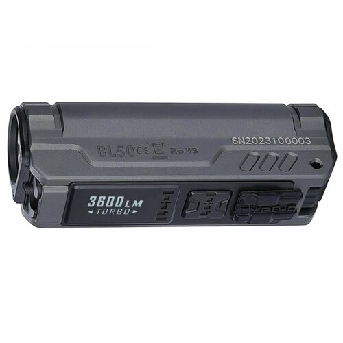 Фонарь IMALENT BL50 Grey, 18650, Cree XH-P 50.3 HI/ UV, 428 метров, 3600 люмен (Комплект)