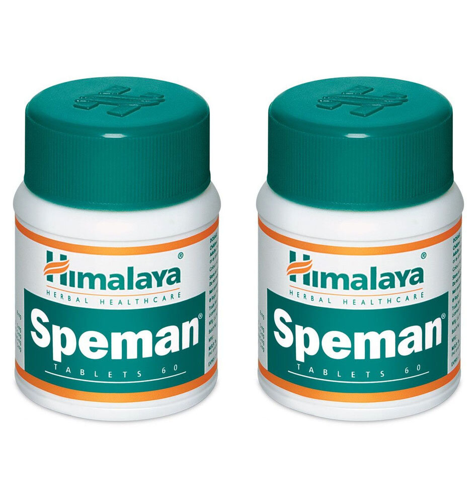 Экстракт растений Спеман Хималая (Speman Himalaya Herbals), улучшение потенции, лечение мужского бесплодия, заболевания простаты, 2х60 таб.