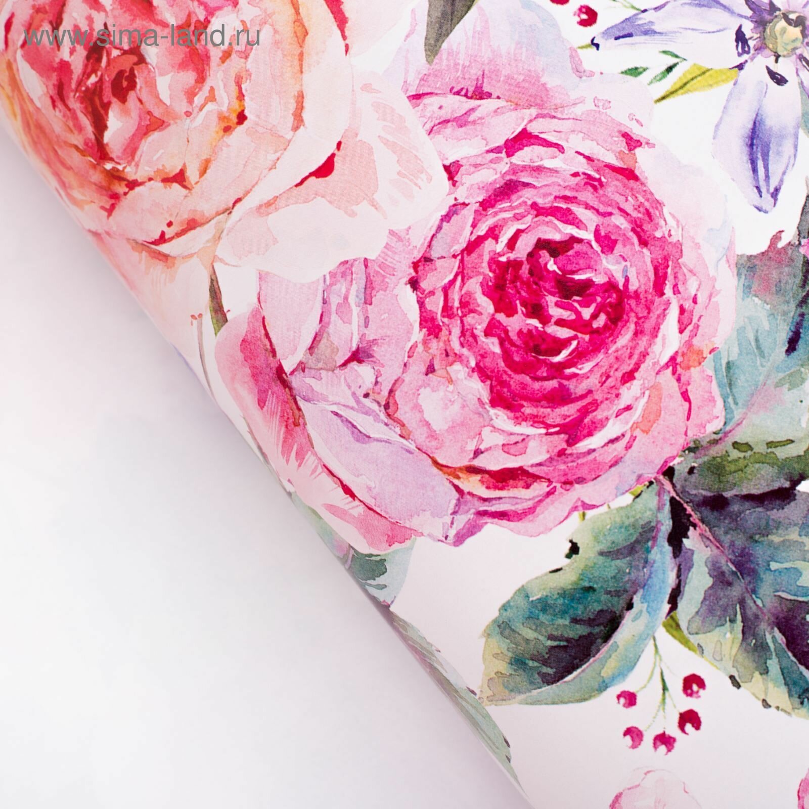 Бумага упаковочная глянцевая «Летние цветы», 70 × 100 см (10шт.)
